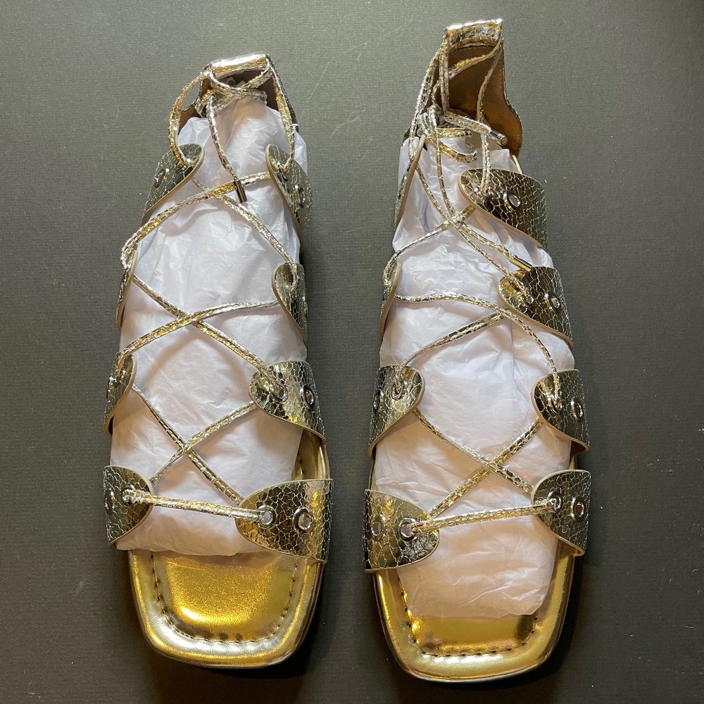 Aerosol Gold Gladiator Sandals
